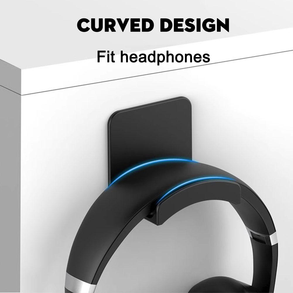 2Pcs Universal Plastic Wall Mo - Headphone Stand Desk recension och pris