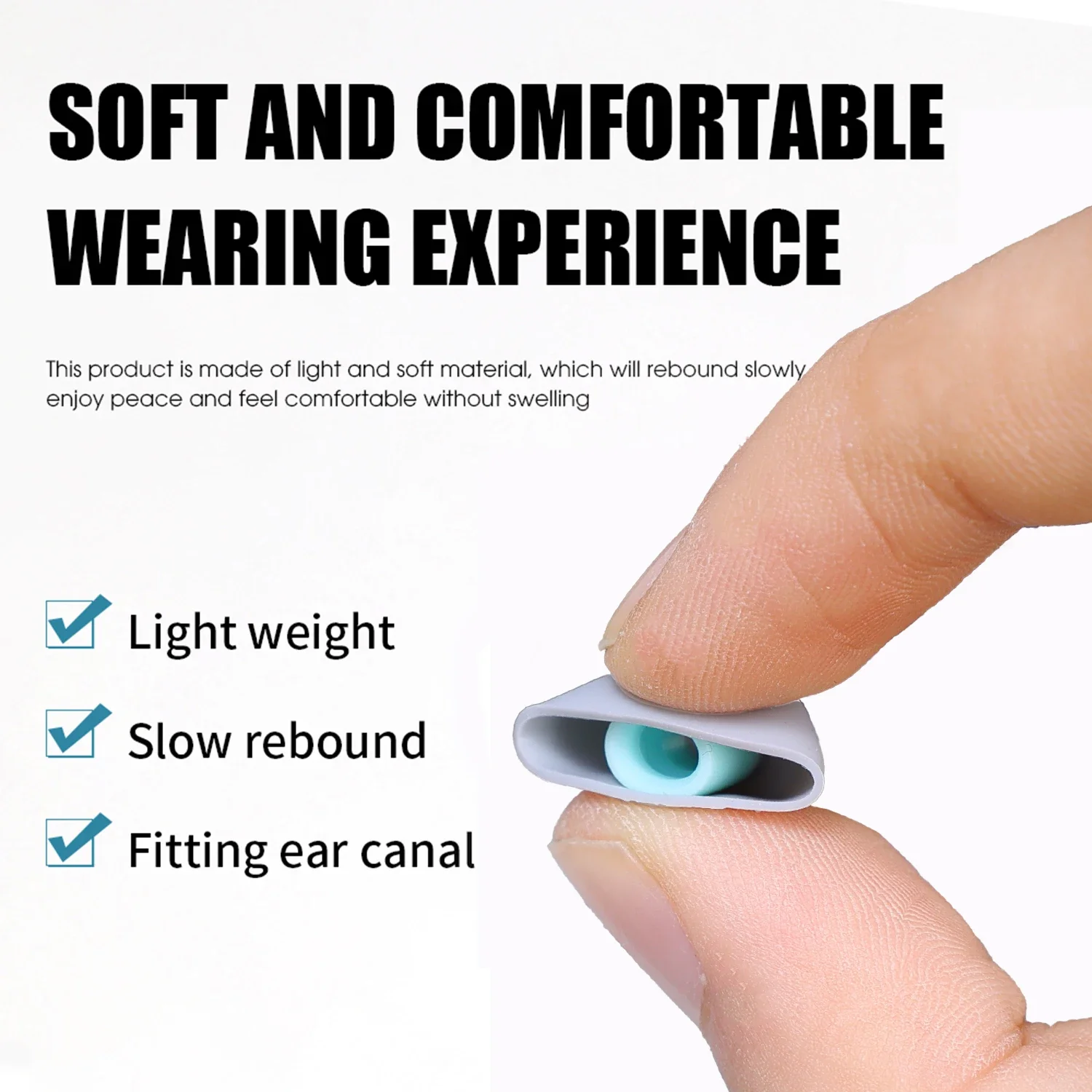 Noise Cancelling Earbuds Soft  - Silicone Ear Tip Replacement recension och pris