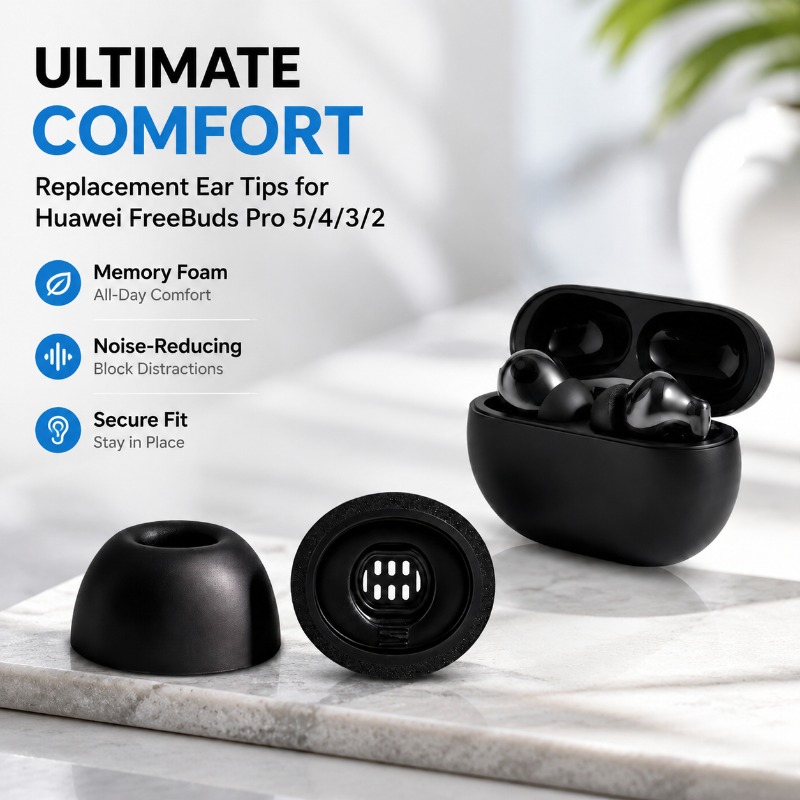 Three-layer Memory Foam Ear Ti - Earphone Foam Tip recension och pris